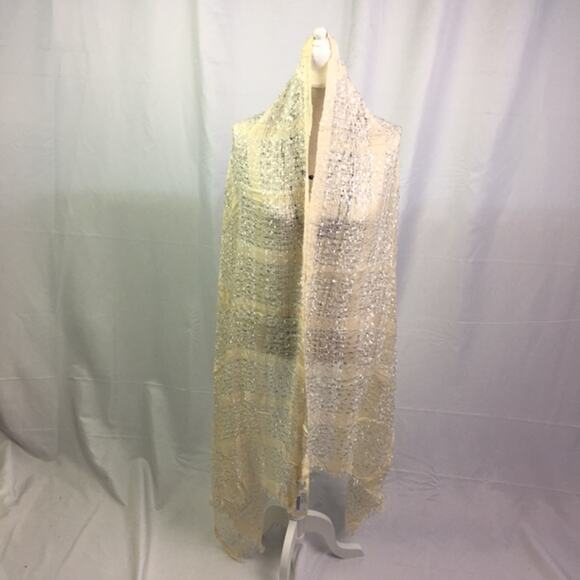 Collection 18 Plaid Confetti Scarf Crisp Linen - Picture 2 of 15